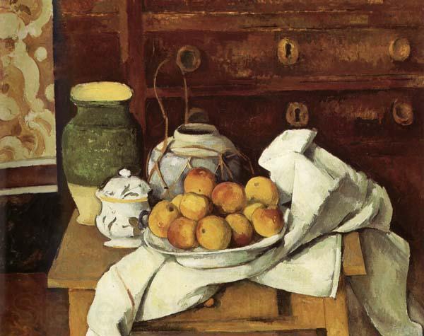 Paul Cezanne Nature morte avec commode Norge oil painting art